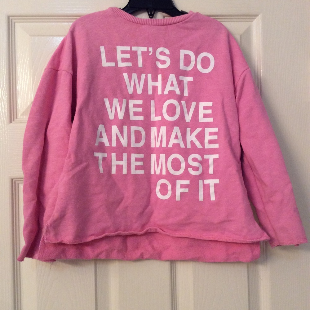 Zara Girls Oversized Sweatshirt